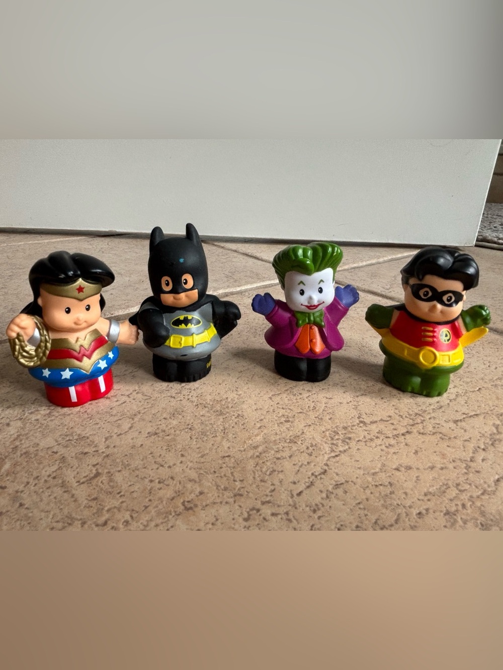 Fisher Price Little People Batman Joker Robin Wonder Woman DC Kids Toys
